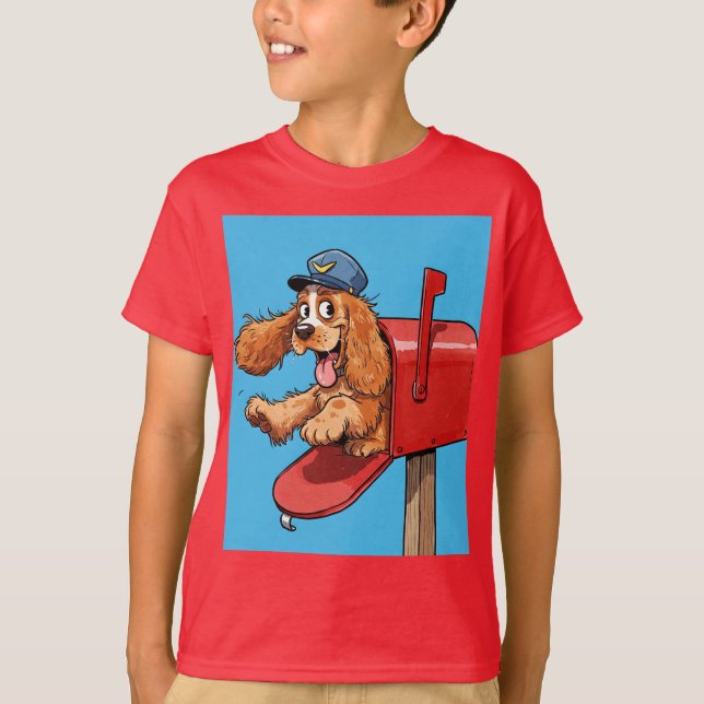 T-shirt Espagnol Postman, par Natasha Us (Devant)
