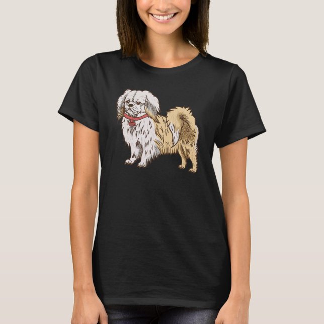 T-shirt Espagnol Tibétain - Identification de chien - Amat (Devant)