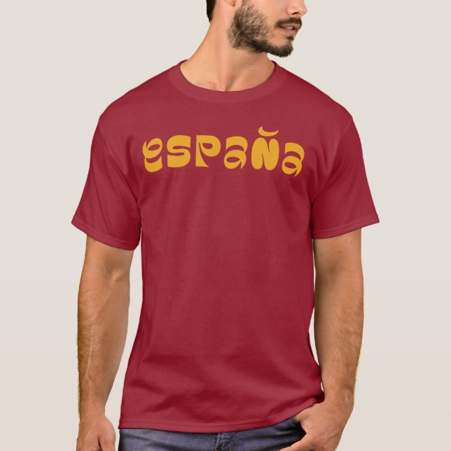 T-Shirt Espana création logo typographie (Devant)
