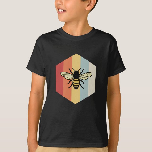 T-shirt espèce d'abeille rétro (Devant)