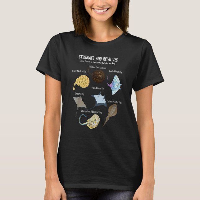 T-shirt Espèce de Stingray de l'océan Stingray Whisperer (Devant)