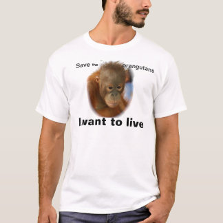 T-shirt Espèce menacée d'économies d'orang-outan