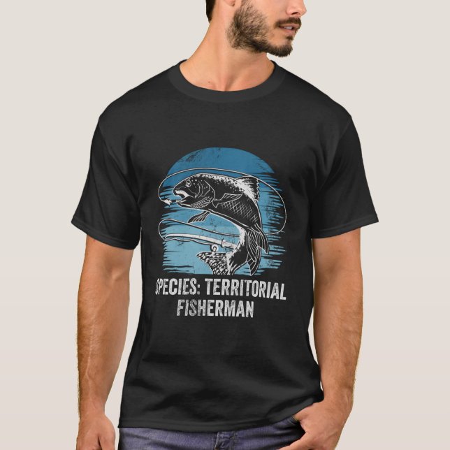 T-shirt Espèce Pêcheur territorial Introduire Pêche Antis (Devant)