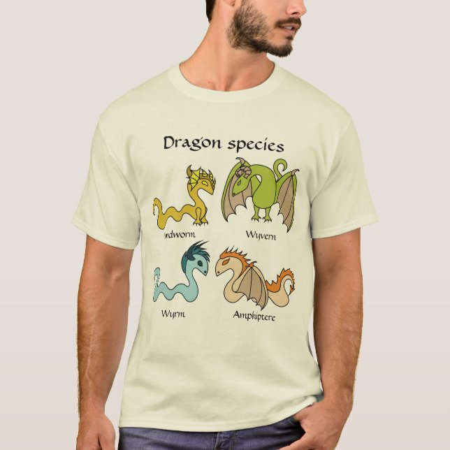 T-shirt Espèces de dragon (Devant)