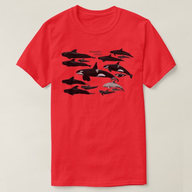 T-shirt Espèces de poissons-noirs (Design devant)