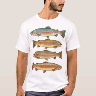 T-shirt Espèces du cours d'eau : truite arc-en-ciel