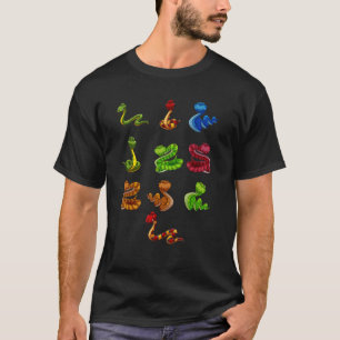 T-shirt Espèces Éducatives Et Types De Serpents