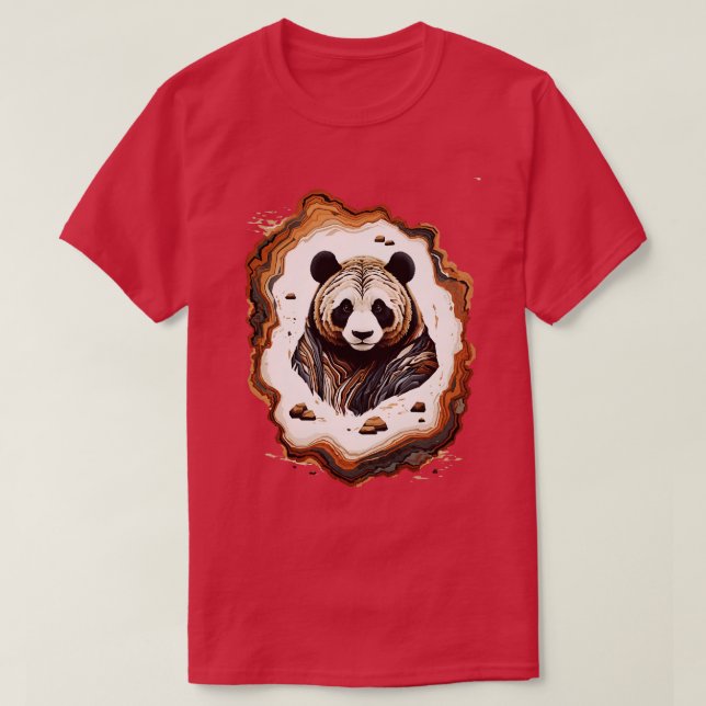 T-shirt Espèces en voie de disparition Panda Bear Mitchell (Design devant)
