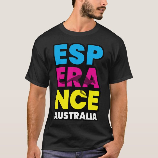 T-shirt Esperance Australia West Australian Town Colorée (Devant)
