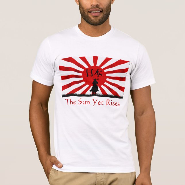 T-shirt ESPÉRANCE POUR JAPON Samurai Drapeau d'aide aux tr (Devant)