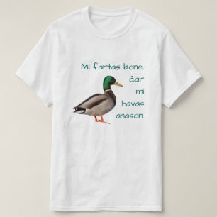 T-shirt Espéranto : Os de fartas de MI, MI ĉar Havas