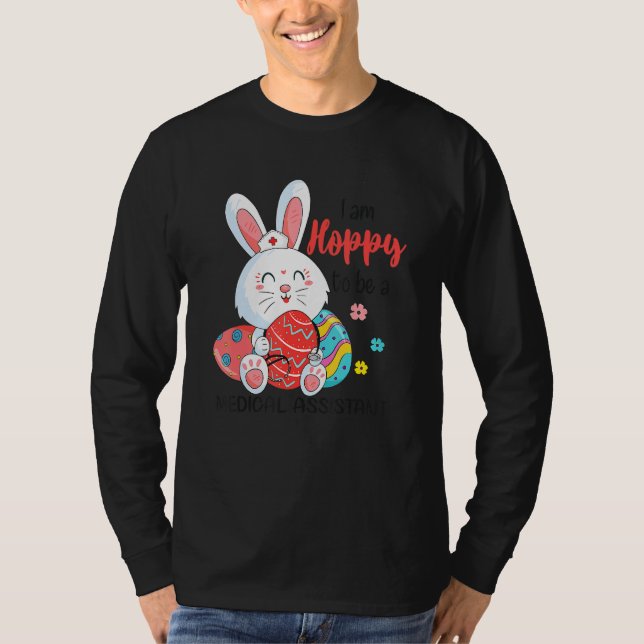 T-shirt Espérer Être Médicale Assistant Bunny Easter Eggs  (Devant)