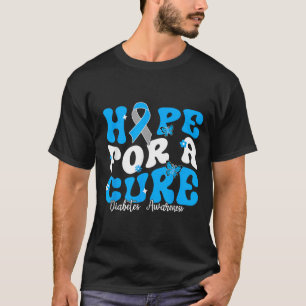 T-shirt Espérer la sensibilisation au diabète Ruban Diabét