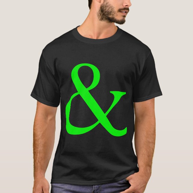 T-shirt Esperluète - vert (Devant)