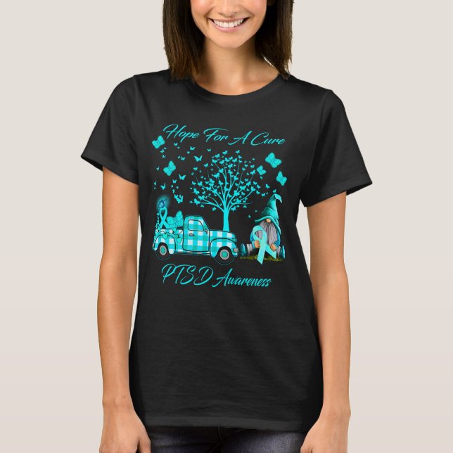 T-shirt Espérons Une Sensibilisation Cure Au TSPT (Devant)