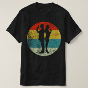 T-shirt espion secret police couple vintage style