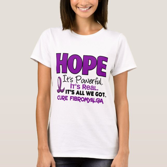 T-shirt ESPOIR 1 de fibromyalgie (Devant)