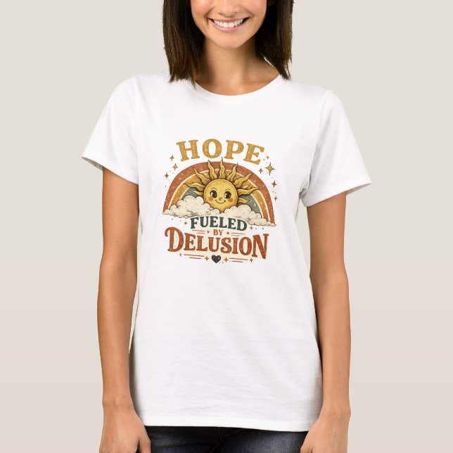 T-SHIRT ESPOIR ALIMENTÉ PAR L'ILLUSION (Devant)