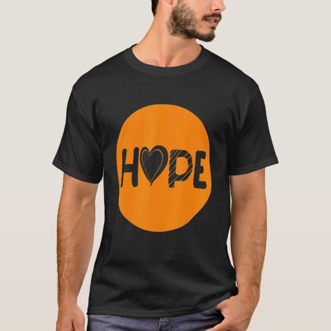 T-shirt Espoir Carbone Multiples Sclérose Sensibilisation (Devant)