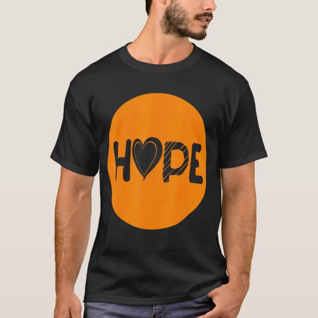 T-shirt Espoir Carbone Multiples Sclérose Sensibilisation (Devant)