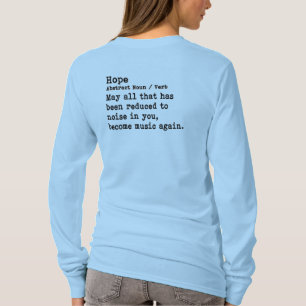 T-shirt Espoir : Cou de l'équipage à manches longues