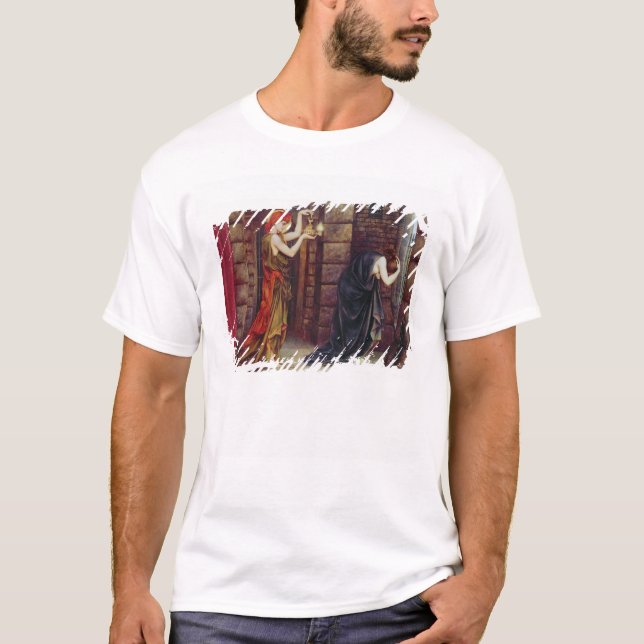 T-shirt Espoir dans la prison du désespoir (huile sur la (Devant)