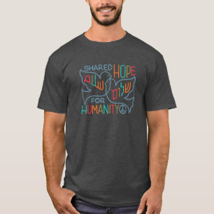 T-shirt Espoir de paix partagé pour l'humanité