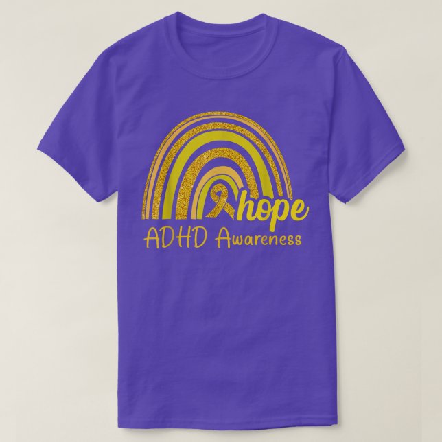 T-shirt Espoir de sensibilisation TDAH Rainbow (Design devant)