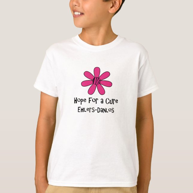 T-shirt Espoir d'Ehlers-Danlos pour une chemise de fleur (Devant)