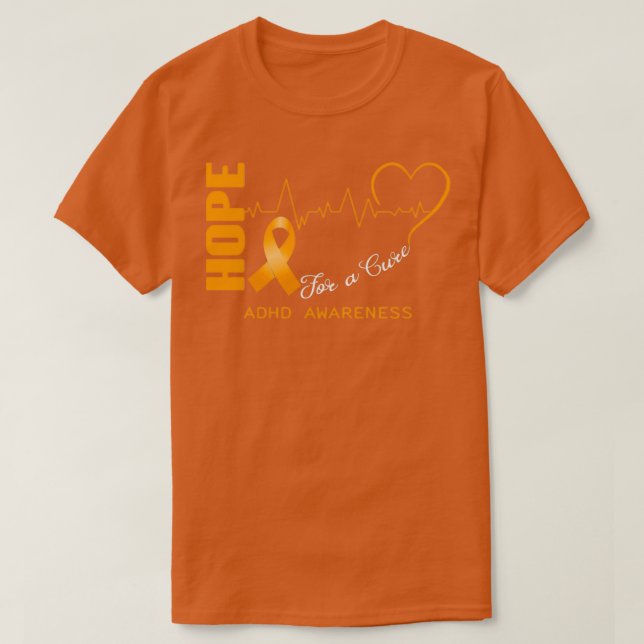 T-shirt Espoir D'Une Sensibilisation Cure Au TDAH 1 (Design devant)