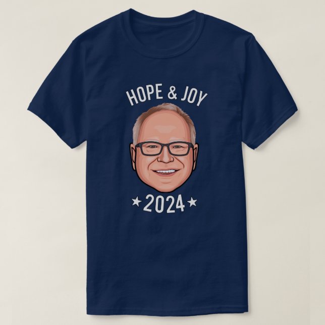 T-shirt Espoir et joie - Tim Walz (Design devant)