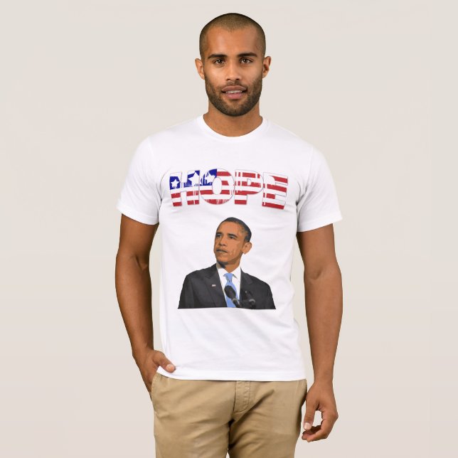 T-shirt Espoir, le président américain Barack Obama Shirt (Devant entier)