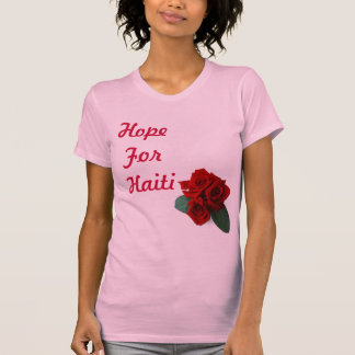 T-shirt Espoir pour la chemise de roses du Haïti