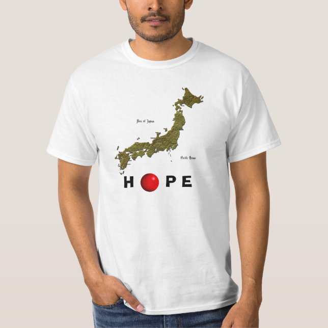 T-shirt ESPOIR POUR LA Chemise JAPONAISE D'Aide Aux Trembl (Devant)