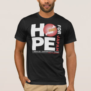 T-SHIRT ESPOIR POUR LE JAPON - AIDEZ-LES POUR GUÉRIR