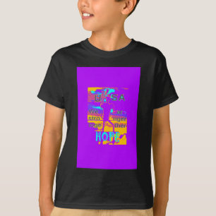 T-shirt Espoir psychédélique aux Etats-Unis : Neon Unity A