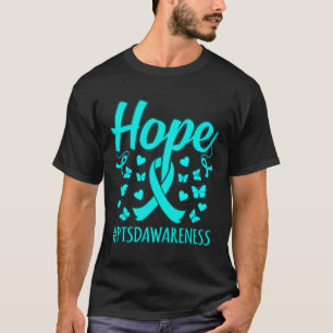 T-shirt Espoir Ptsd Sensibilisation au stress Ruban Suppor