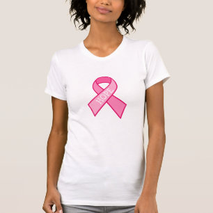 T-shirt Espoir, Sensibilisation au cancer du sein Ruban ro