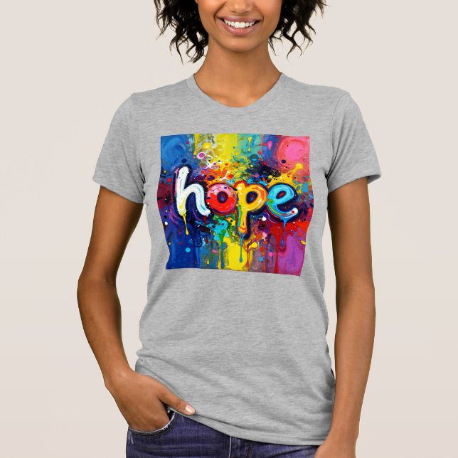 T-shirt Espoir Style Graffiti Abstrait 104 (Devant)