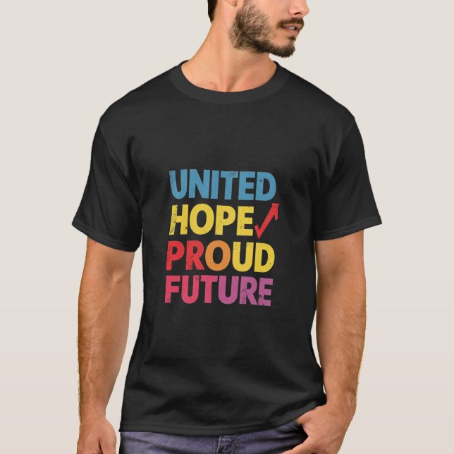 T-shirt espoir uni avenir fier (Devant)