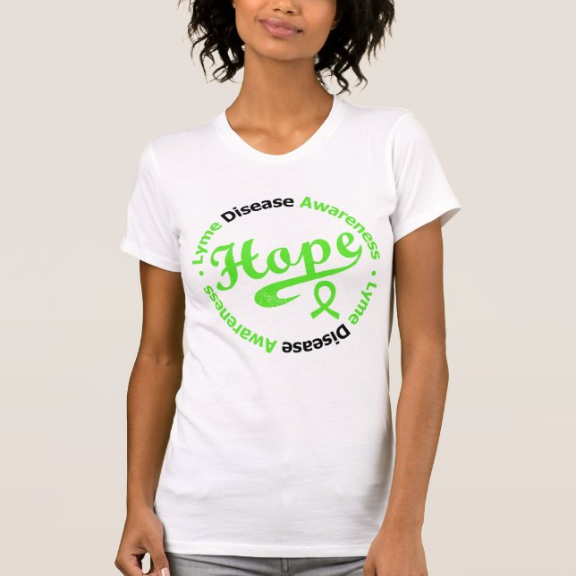 T-shirt Espoir v2 circulaire de conscience de la maladie (Devant)
