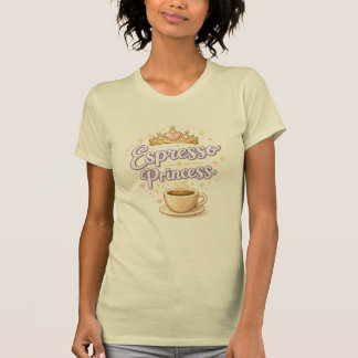 T-shirt Espresso Princess Cute Coffee Graphic T-Shi