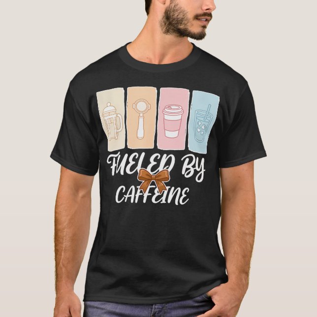 T-shirt Espresso propulsé par la caféine (Devant)