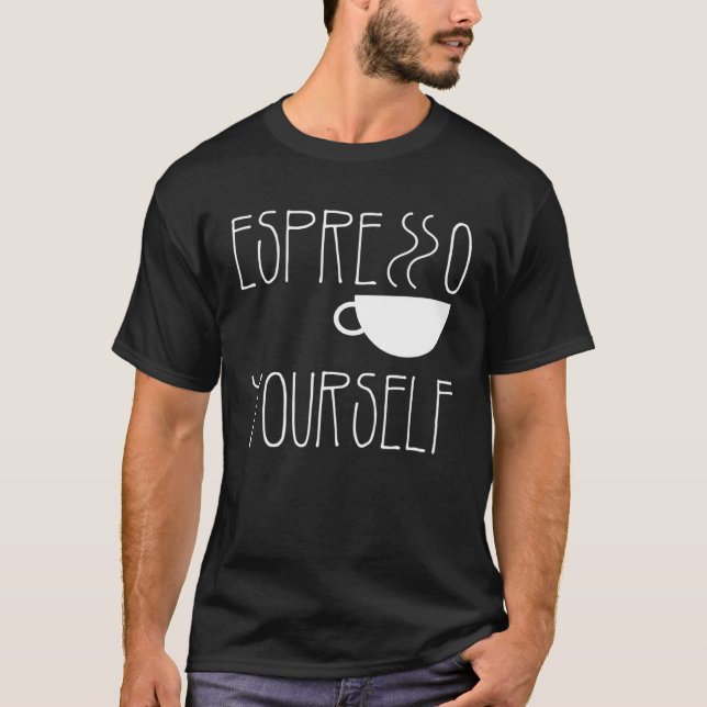 T-shirt Espresso Yself Espresso Café Caféine (Devant)