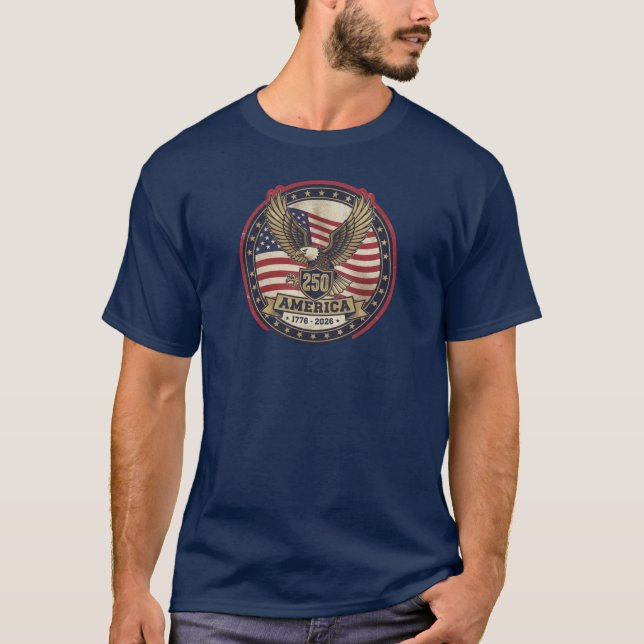 T-shirt esprit américain 250  (Devant)