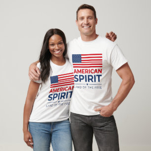 T-shirt Esprit américain – Terre de liberté Patriotique US