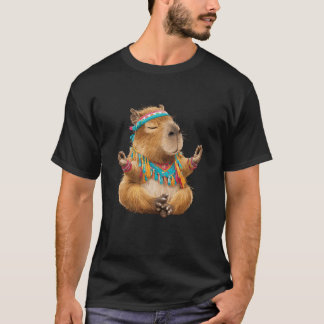 T-shirt Esprit Bohème Méditation Yoga Capybara Zen