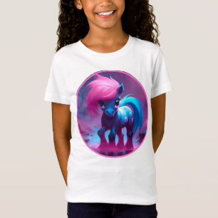 T-Shirt Esprit coloré Poney 4 Enfants