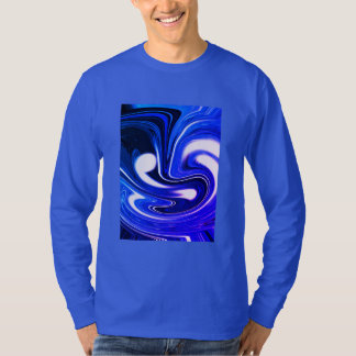 T-shirt esprit cosmique bleu de Noël festif