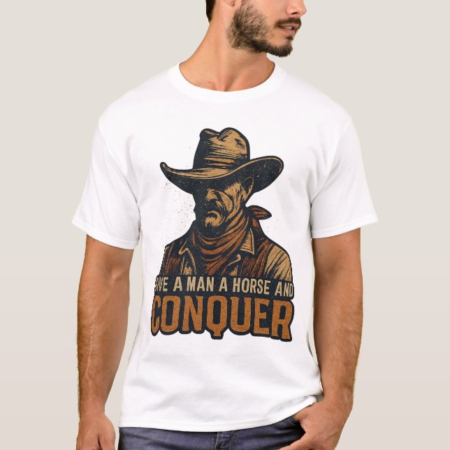 T-shirt Esprit Cowboy & Ambiance Far West (Devant)